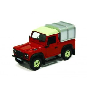 Land Rover Defender 90 w/canopy, red - 1:32 - Britains