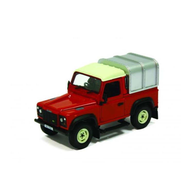 Land Rover Defender 90 w/canopy, red - 1:32 - Britains