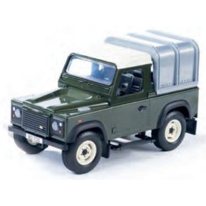 Land Rover Defender 90 w/canopy, green - 1:32 - Britains