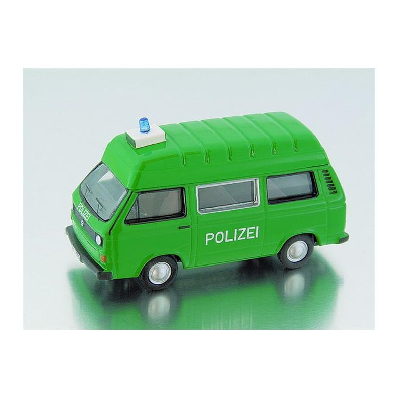 VW T3 bus m/hjt tag "Polizei" - H0 - Lim. 1000 - BUB