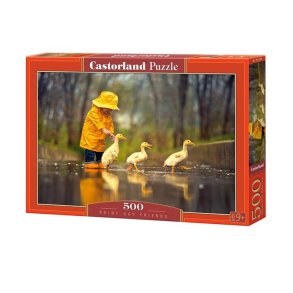 Puslespil 500 brikker - Rainy Day Friends - Castorland