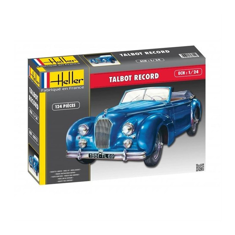 Talbot Lago Record T26 Cabriolet - 1:24 - Heller