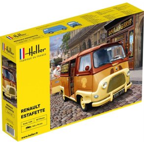Renault Estafette (Sttet indeholder 1 bil der kan bygges i 2 forskellige varianter (1964/1973), ny stbeform) - 1:24 - Heller