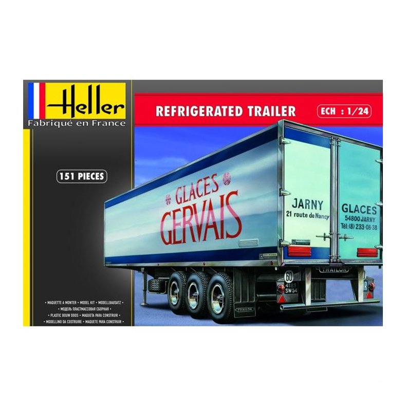 Refrigerated trailer - 1:24 - Heller