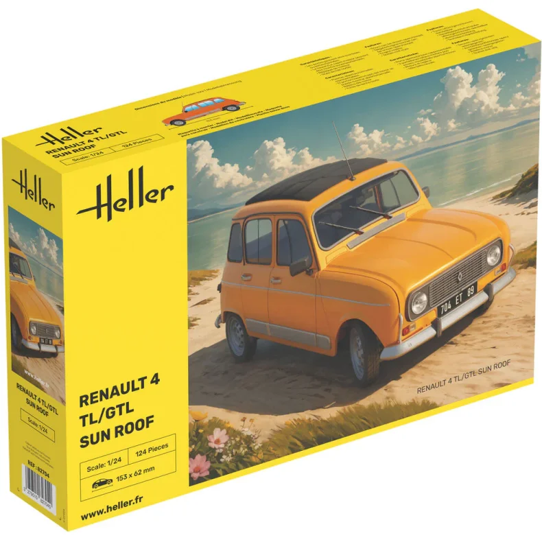 Renault 4 TL/GTL sun roof - 1:24 - Heller
