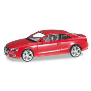 Audi A5, flame red -  1:87 / H0 - Herpa