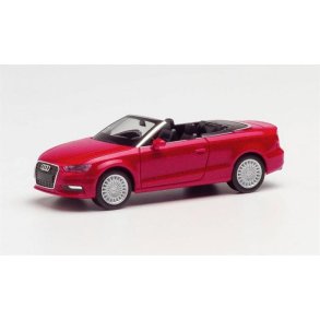 Audi A3 convertible, tango red metallic -  1:87 / H0 - Herpa