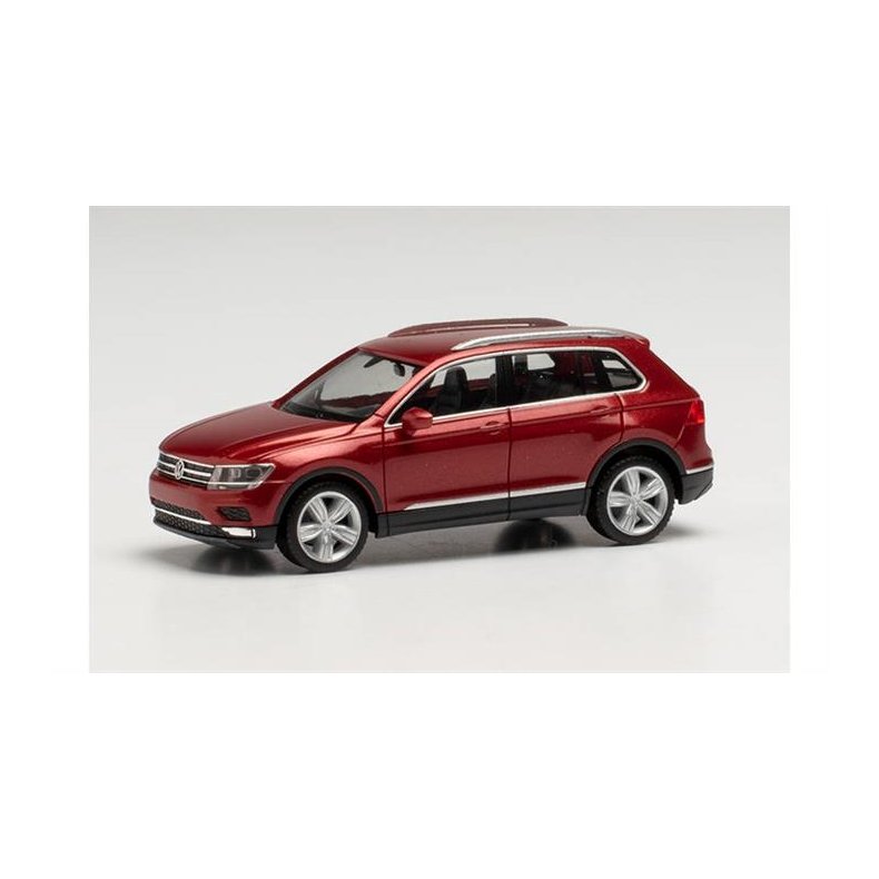 VW Tiguan, kings red metallic - 1:87 / H0 - Herpa