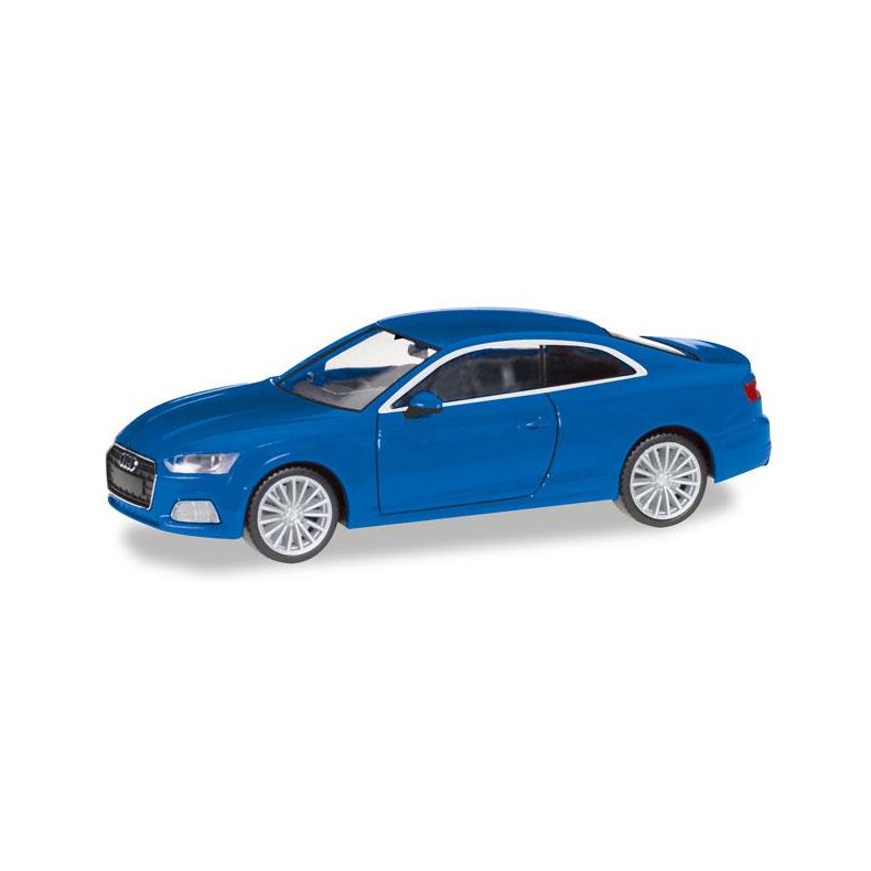 Audi A5 coup&eacute;, scubablue metallic -  1:87 / H0 - Herpa