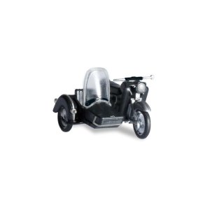 MZ 25 with sidecar, black - 1:87 / H0 - Herpa