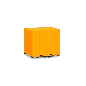 2x 10 ft. Container with ground plate - 1:87 / H0 - Herpa