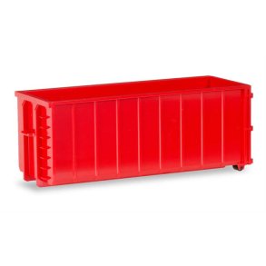2x Transport container ribbed, red - 1:87 / H0 - Herpa