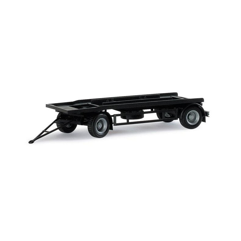 Trailer for Container, black - 1:87 / H0 - Herpa