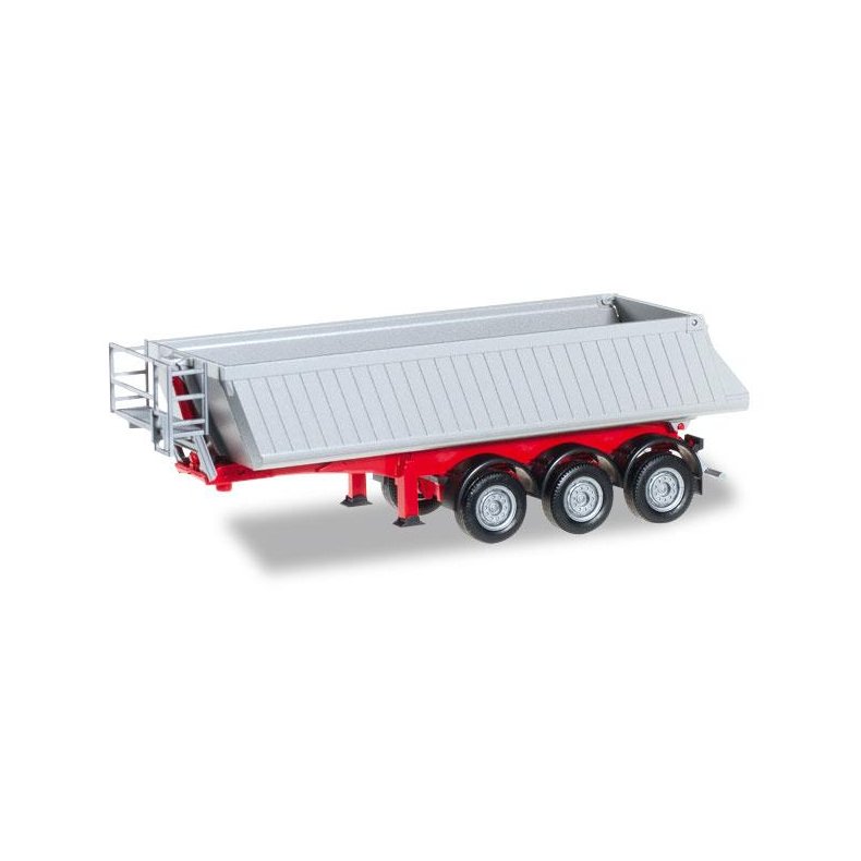 Schmitz dump trailer, 3a, red - 1:87 / H0 - Herpa