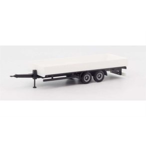 Deep loading trailer, white - 1:87 / H0 - Herpa