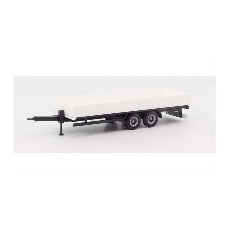 Deep loading trailer, white - 1:87 / H0 - Herpa