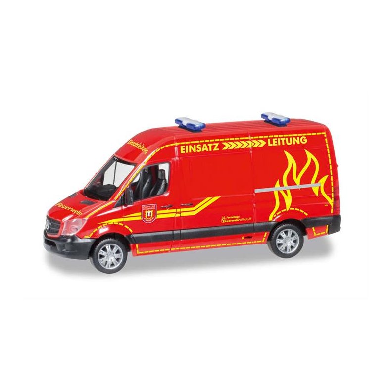 Mercedes-Benz Sprinter Hochdach "Feuerwehr Wilsdruff" - 1:87 / H0 - Herpa