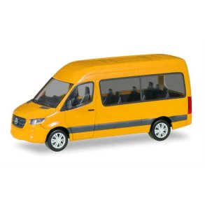 Mercedes-Benz Sprinter Bus high roof, yellow - 1:87 / H0 - Herpa
