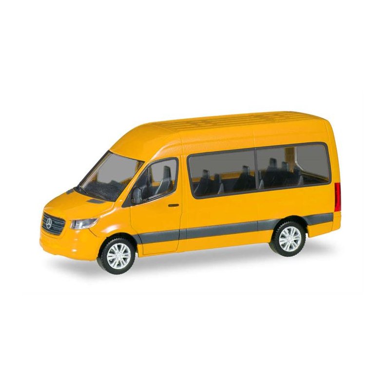 Mercedes-Benz Sprinter Bus high roof, yellow - 1:87 / H0 - Herpa