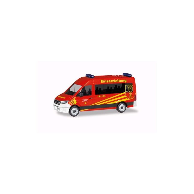 VW Crafter Bus Hochdach "Einsatzleitwagen Feuerwehr Liebenburg / Goslar" - 1:87 / H0 - Herpa