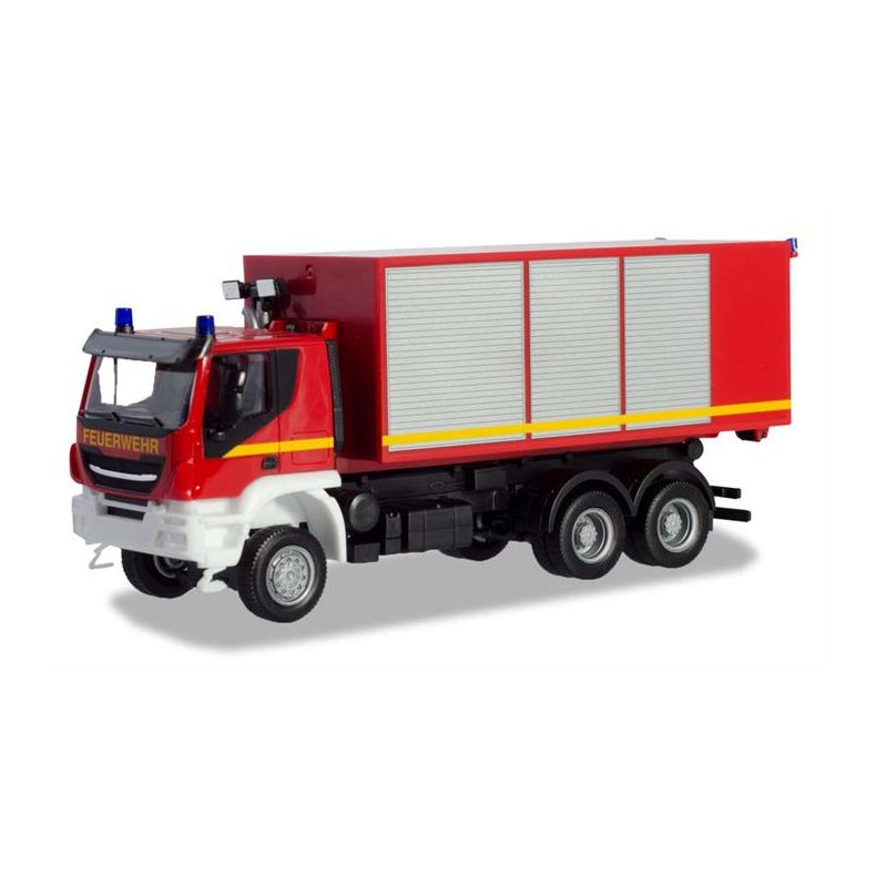 Iveco Trakker Wechsellader-LKW "Feuerwehr" - 1:87 / H0 - Herpa