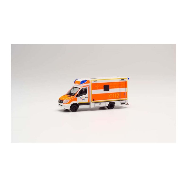 Mercedes-Benz Sprinter 2013 Fahrtec ambulance &#132;Rescue service Kreis Heinsberg&#147; - 1:87 / H0 - Herpa