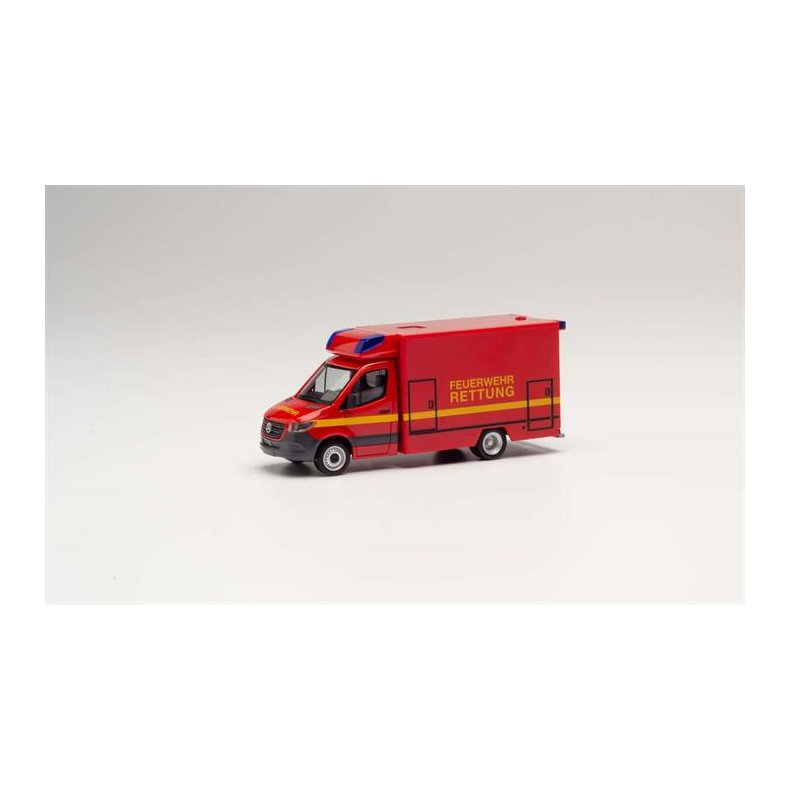 Mercedes-Benz Sprinter 2018 Fahrtec RTW "Feuerwehr Rettung" - 1:87 / H0 - Herpa