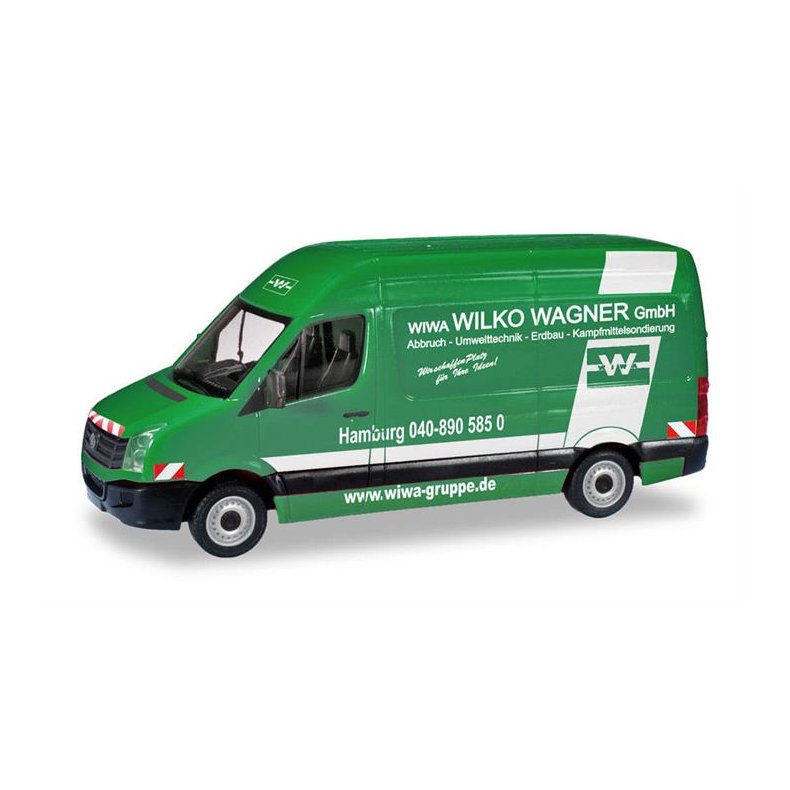 VW Crafter box high roof &#132;Wilko Wagner Hamburg&#147; - 1:87 / H0 - Herpa