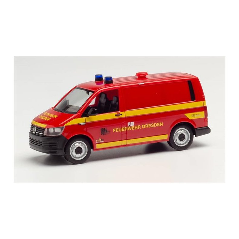 VW T6 box van "Feuerwehr Dresden" - 1:87 / H0 - Herpa