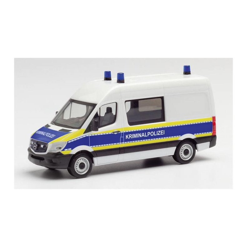 Mercedes-Benz Sprinter 2013 Halbbus &#132;Kriminalpolizei Brandenburg&#147; - 1:87 / H0 - Herpa