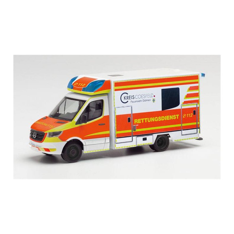 Mercedes-Benz Sprinter 2018 Fahrtec ambulance "Rettungsdienst D&uuml;lmen" - 1:87 / H0 - Herpa