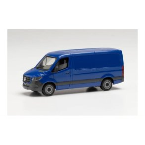Mercedes-Benz Sprinter '18 box low roof, ultramarine blue - 1:87 / H0 - Herpa