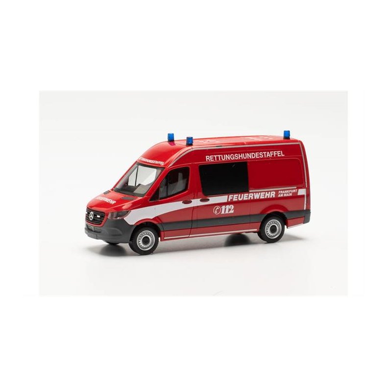 Mercedes-Benz Sprinter `18 half bus "Feuerwehr Frankfurt/Rettungshundestaffel" - 1:87 / H0 - Herpa