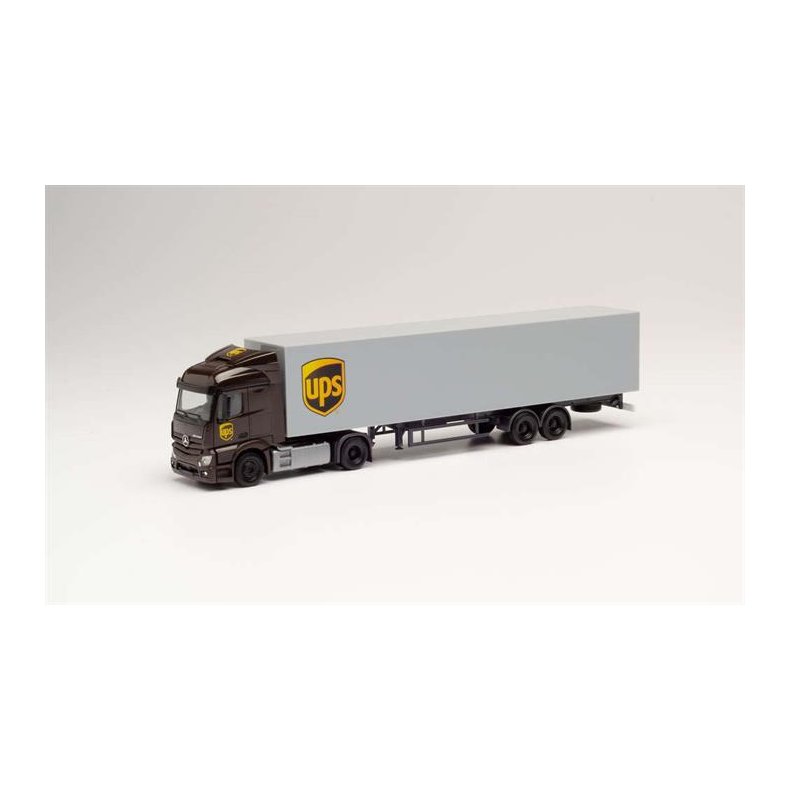 Mercedes-Benz Actros Streamspace 2.3 box semitrailer "UPS" - 1:87 / H0 - Herpa