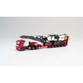 Mercedes-Benz Actros low boy semitrailer with Wirtgen 250i 