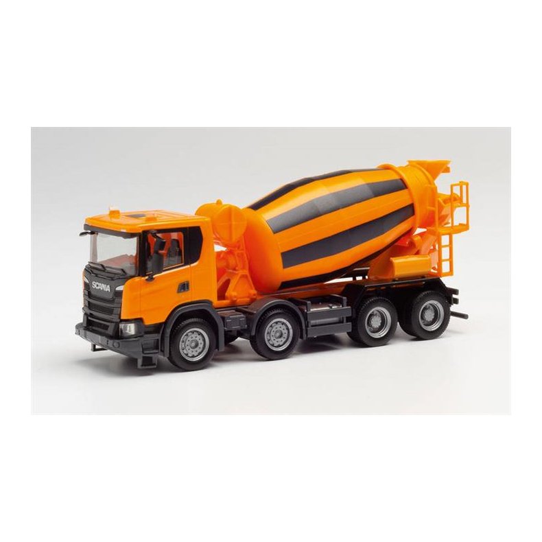 Scania CG 17 concret mixer 4-axle, communal orange - 1:87 / H0 - Herpa