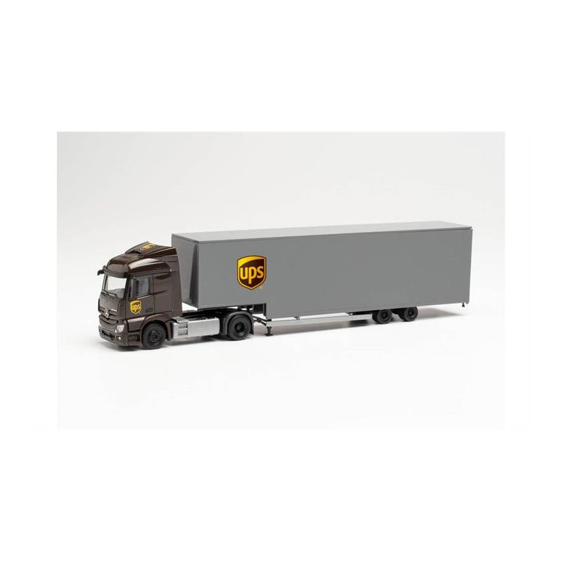 Mercedes-Benz Actros Streamspace 2.3 Jumbo box semitrailer "UPS" - 1:87 / H0 - Herpa