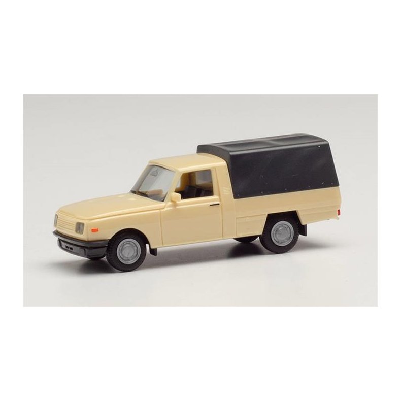 Wartburg 353 (1985) Trans, canvas cover, ivory - 1:87 / H0 - Herpa