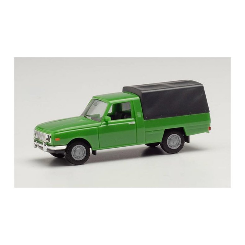 Wartburg 353 (1966) Trans, canvas cover, green - 1:87 / H0 - Herpa