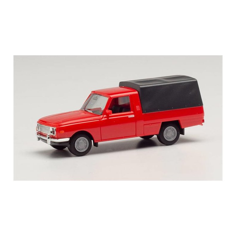 Wartburg 353 (1966) Trans, canvas cover, red - 1:87 / H0 - Herpa