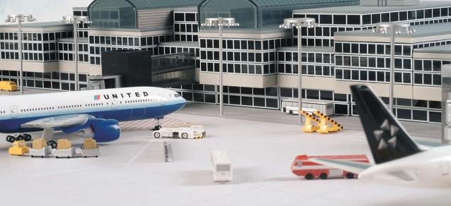 Airport basic set 1 (kun bygningsdele uden fly og køretøjer