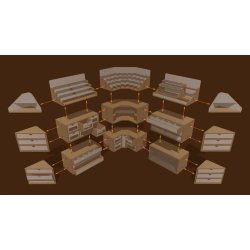 Holder til stberammer o.lign. modul (bredde 30 cm) / Sprue Module - HobbyZone