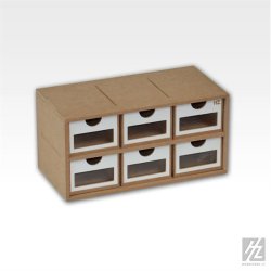 Skuffemodul med 6 skuffer (bredde 30 cm) / Drawers Module x 6 - HobbyZone