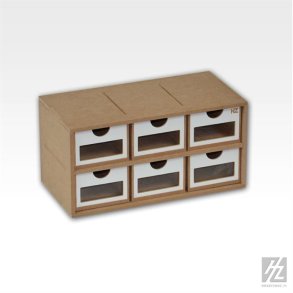 Skuffemodul med 6 skuffer (bredde 30 cm) / Drawers Module x 6 - HobbyZone