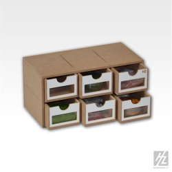 Skuffemodul med 6 skuffer (bredde 30 cm) / Drawers Module x 6 - HobbyZone