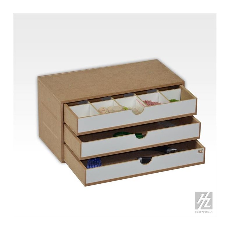 Skuffemodul med 3 skuffer (bredde 30 cm) / Drawers Module x 3 - HobbyZone