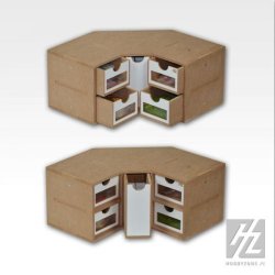 Hjrne-/vinkelskuffemodul med 5 skuffer (bredde 30 cm) / Corner Drawers Module - HobbyZone