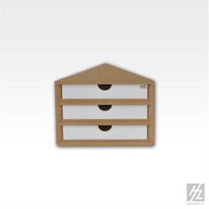 Hjrneskuffemodul med 3 skuffer (bredde 15 cm) / Ending Corner Drawers Module - HobbyZone