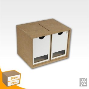 Skuffemodul med 2 skuffer (bredde 20 cm) / Drawers Module x 2 - HobbyZone