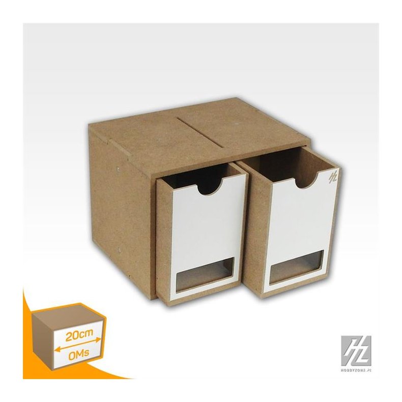 Skuffemodul med 2 skuffer (bredde 20 cm) / Drawers Module x 2 - HobbyZone